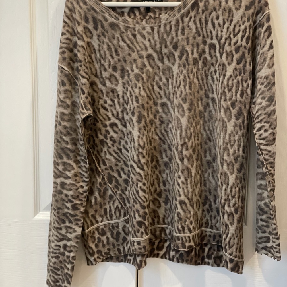 Generation Love Leopard Print Sweater